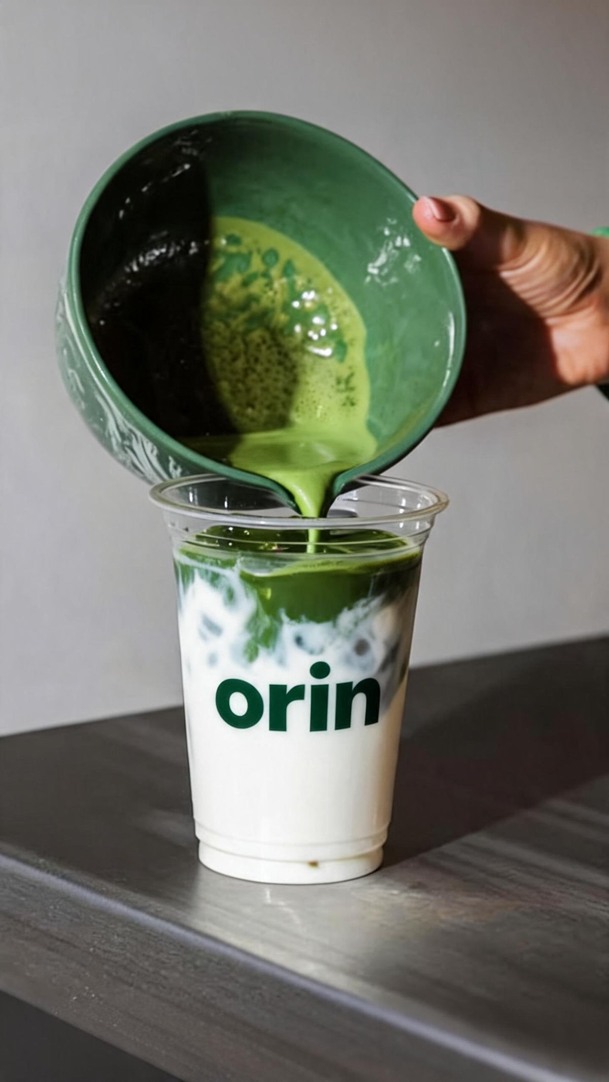 ORIN coconut matcha latte