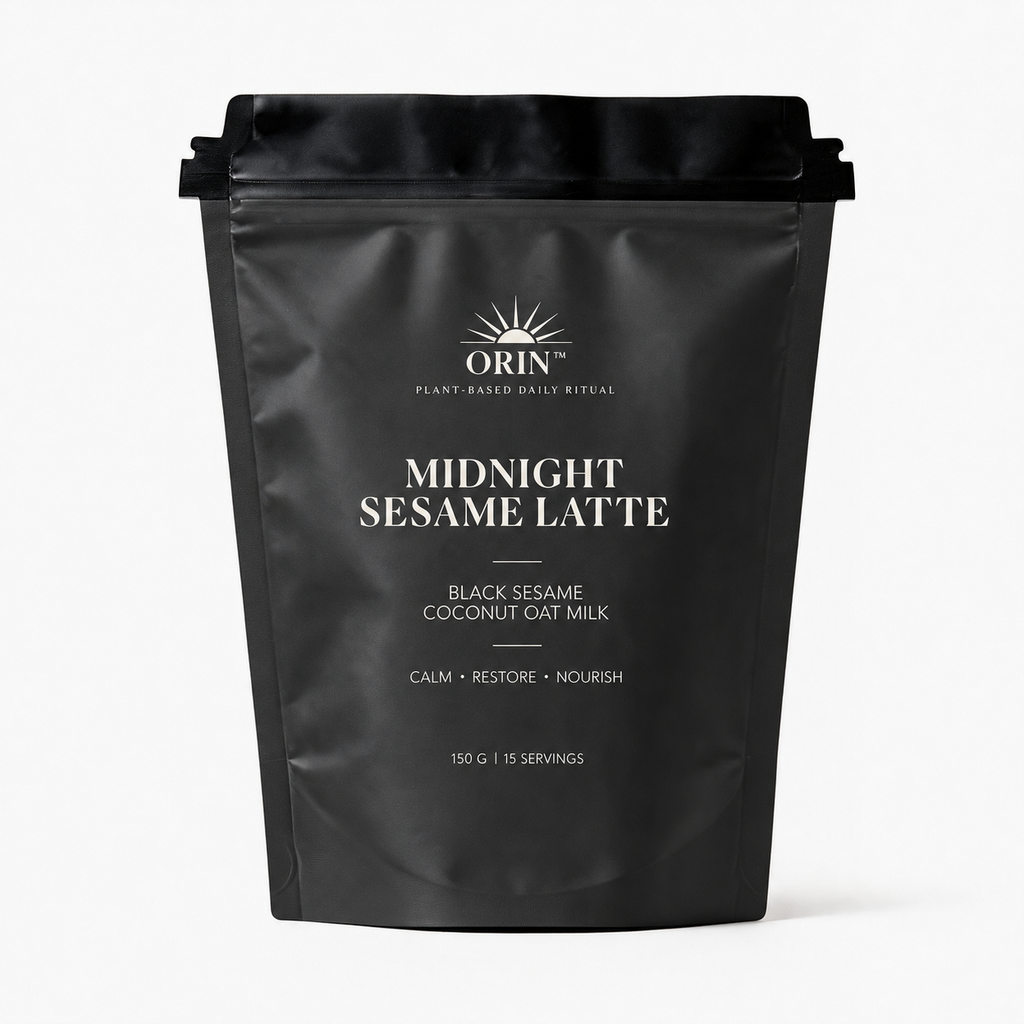 ORIN Midnight Sesame vegan-friendly dairy-free black sesame latte powder 150g
