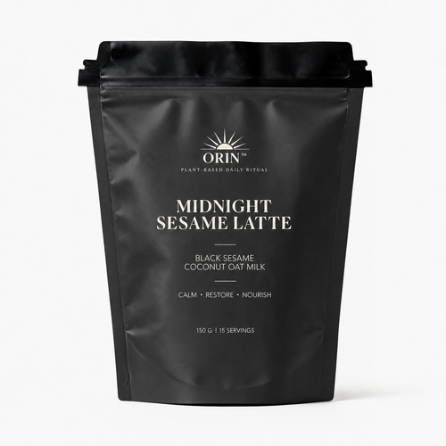 ORIN Midnight Sesame vegan-friendly dairy-free black sesame latte powder 150g